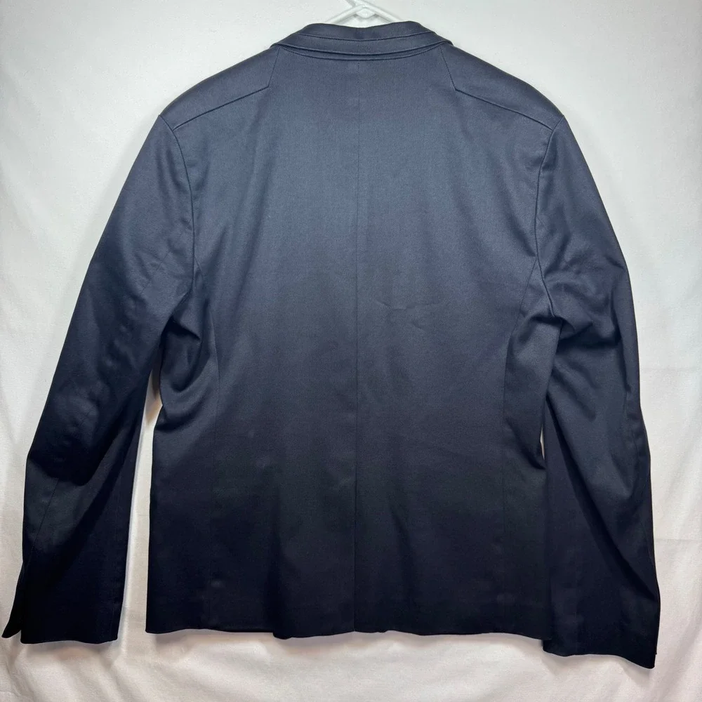 Armani Exchange Men's Navy‎ Blue Two Button Blazer Jacket Modern Casual Sz Large